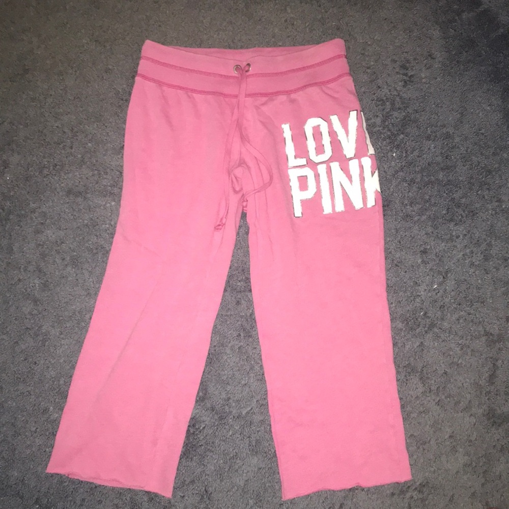Victoria secret pink Capri sweatpants